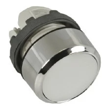 Кнопка MP1-21W белая (только корпус) с подсветкой без фиксации