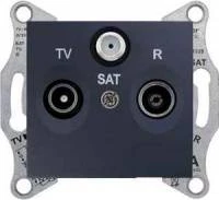 TV/R/SAT розет. проходная, графит SDN3501470