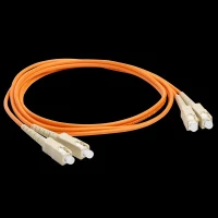 Патч-корд оптический LANMASTER, LSZH, дуплексный, SC/PC-SC/PC, MM 50/125, 1.5 м
