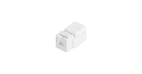 Модуль-вставка NIKOMAX типа Keystone, Кат.6 (Класс E), 250МГц, RJ45/8P8C, FT-TOOL/110/KRONE, T568A/B, неэкранированный, со шторкой, белый - гарантия: 5 лет расширенная / 25 лет системная