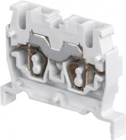 Клемма DS2,5/5,2L пружинная 2,5мм,кв, серая, мини, DIN3