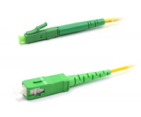 Патч-корд оптический LANMASTER, LSZH, симплексный, LC/APC-SC/APC, SM, 10 м