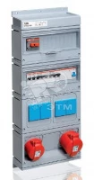 Бокс MPR32/1MS с розетками в сборе, IP44, пластик
