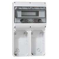 P17Осн.щит.12мод.+2лиц.пан.4роз.16А 220х125 IP66
