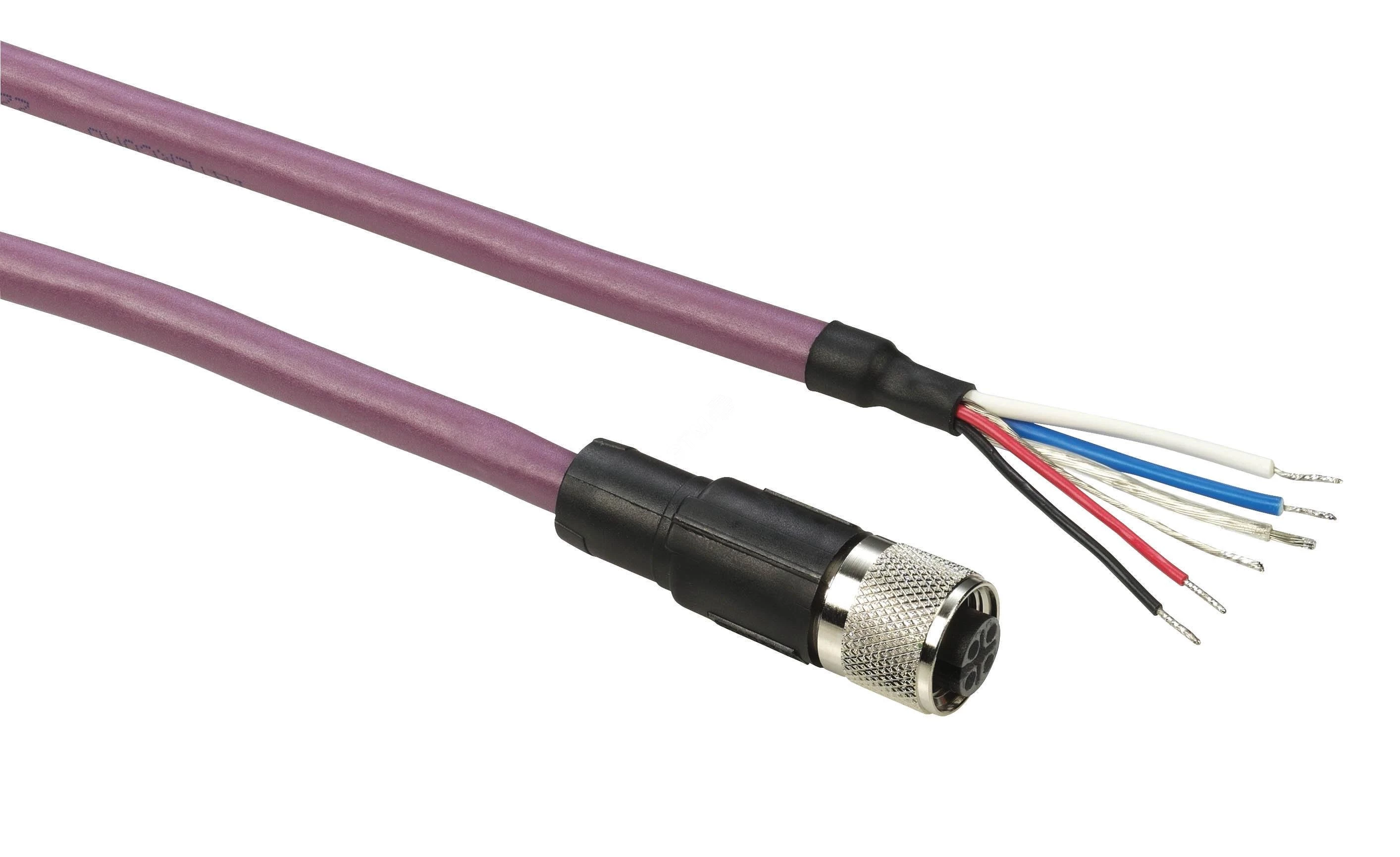 Кабель CANopen, угловой M12-А 5pin, Male-Female, 15м
