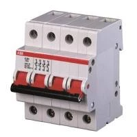 Рубильник 4пол, E204r 125A рычаг крас,