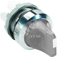 Переключатель M3SS1-21C (короткая ручка) прозрачный 3-х позицион ный с подсветкой (только корпус) с фиксацией
