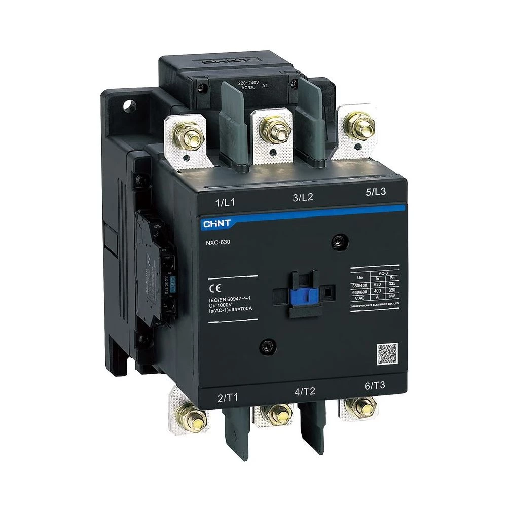 Контактор NXC-630 630A AC/DC 220В-240V/АС3 2НО+2НЗ 50Гц (CHINT)