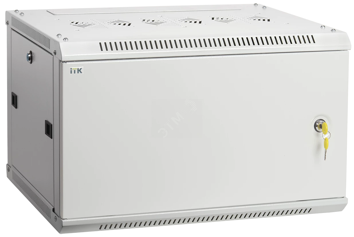 ITK Шкаф LINEA W 6U 600x450 мм дверь металл, RAL7035