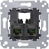 Двойная компьютерная розетка 2xRJ45 CAT5E UTP Merten