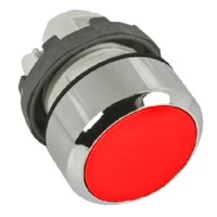 Кнопка MP4-20R красная выступающая (только корпус) без подсветки с фиксацией