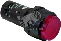 Кнопка с подсветкой CP4-12R-01 красная 110-130В AC/DC с выступающей клавишей с фиксацией 1НЗ