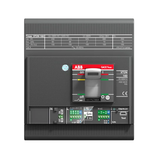 Выключатель автоматический XT2S 160 Ekip LSIG In=100A 4p F F