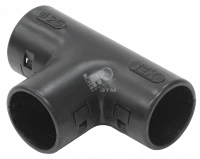 Тройник открывающийся TI16G IEK черный