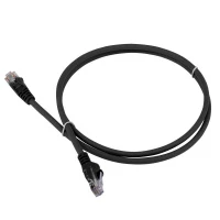 Патч-корд LANMASTER LSZH UTP кат.6, 5.0 м, черный