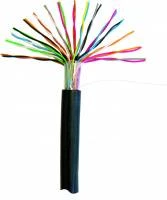 Кабель NETLAN U/UTP 16 пар, Кат.5 (Класс D), 100МГц, одножильный, BC (чистая медь), внешний, PE до -40C, черный, 305м