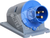 Вилка стационарная ССИ-513 16А-6ч/200-250В 2Р+РЕ IP44 MAGNUM ИЭК