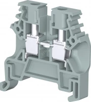 Клемма C2,5/6 винтовая, 2,5 мм², серая, ширина 6мм