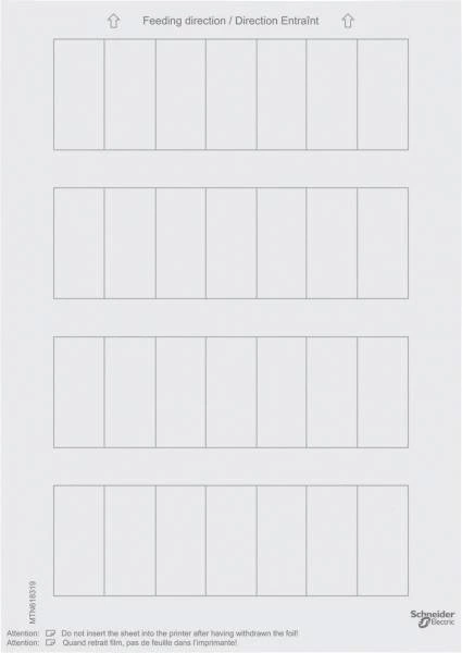 SM,ЭТИКЕТКИ ДЛЯ 1-, 2- ИЛИ 4-КН.ВЫКЛ,БЕЛ