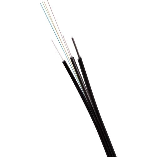 Волоконно-оптический кабель FTTH Drop с тросом,  FRP, PE, 4 волокна, SM G657