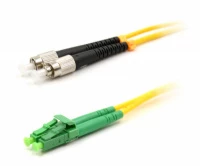 Патч-корд оптический LANMASTER, LSZH, дуплексный, LC/APC-FC/UPC, SM, 10 м
