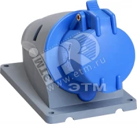 Розетка стационарная ССИ-113 16А-6ч/200-250В 2Р+РЕ IP44 MAGNUM ИЭК