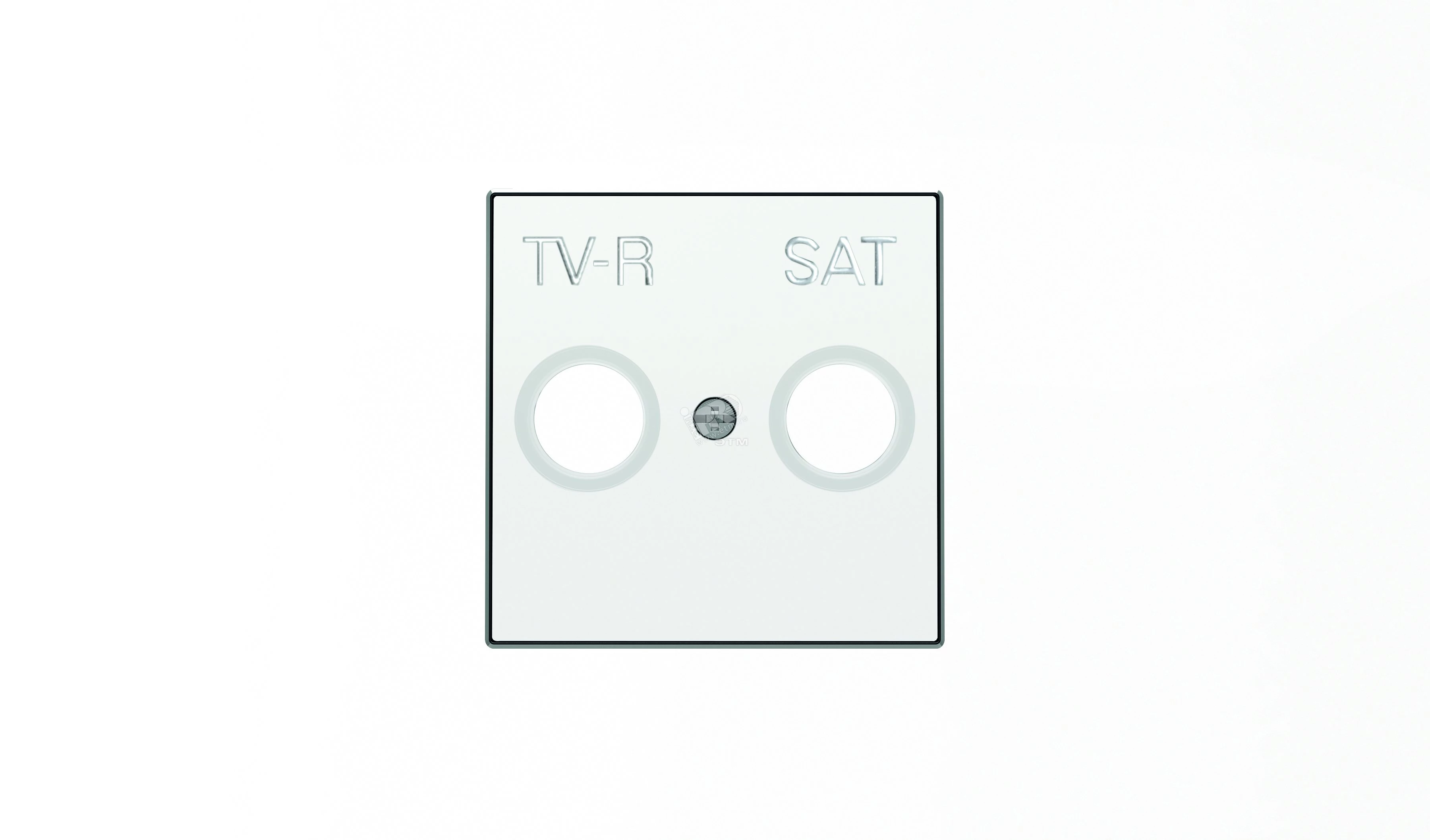 Накладка для TV-R-SAT розетки, серия SKY, цвет альпийский белый
