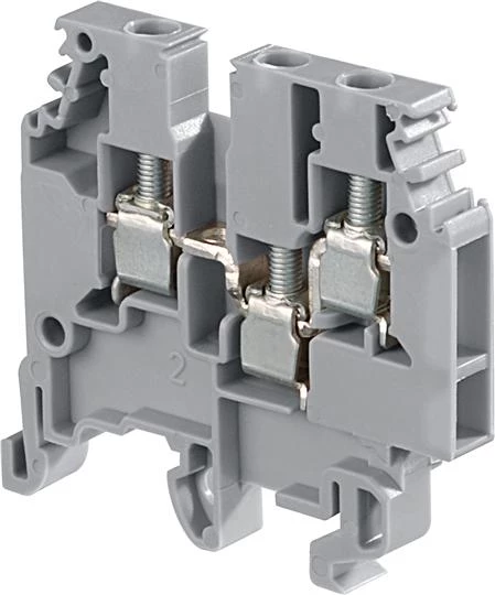 Клемма M4/6,3A,N винтовая 4мм,кв, синяя