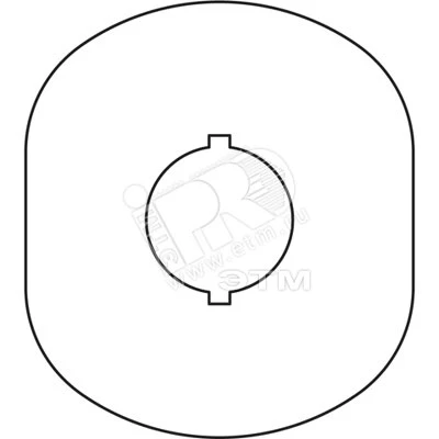 Шильдик MA6-1024 (желт,пласт, 1 место) с без текста