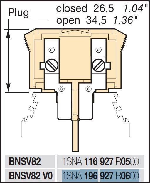 Вилка BNSV82 для D 4/8,S,ADO