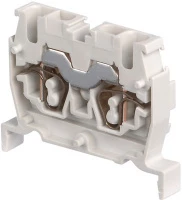 Клемма DS2,5/5,N,2L пружинная 2,5мм,кв, синяя, мини, DIN3