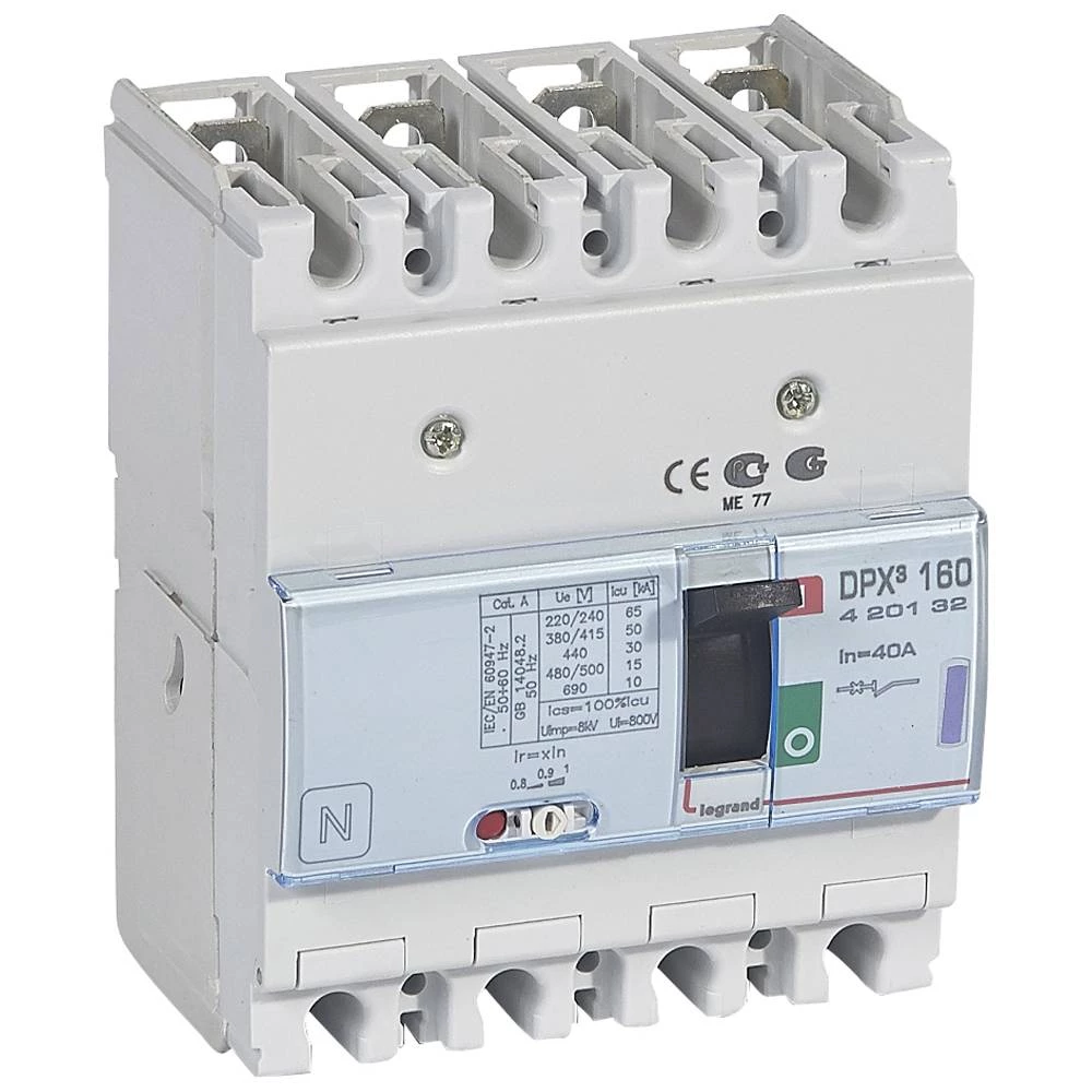 АВТ.ВЫКЛ.DPX³ 160 4P 40А 50kA