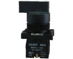 Переключатель с возвратом NP8-10X/22 без подсветки , черная 1НО IP65 (R)(CHINT)