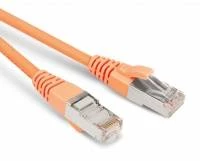 Патч-корд F/UTP, экранированный, Cat.5е, LSZH, 42856 м, оранжевый Hyperline
