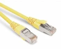 Патч-корд F/UTP, экранированный, Cat.5е, LSZH, 10 м, желтый Hyperline