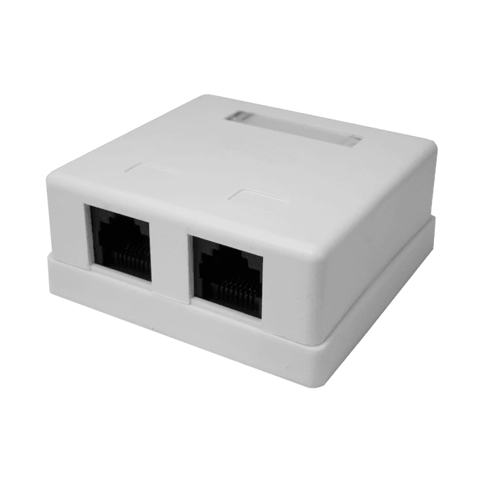 Компьютерная розетка 8P8C (RJ-45), UTP, Cat.5e, 2 порта