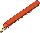 Перемычка PC5,34 ROUGE, , шаг 5мм, 34 пол,