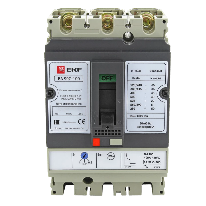 Аварийный + доп. контакт к ВА-99М 100 EKF Basic mccb99m-a-008