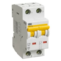 Авт.выкл. ВА 47-60 2Р 1А 6 кА х-ка С IEK