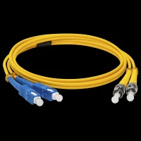 Патч-корд оптический LANMASTER, LSZH, дуплексный, ST/UPC-SC/UPC, SM, 20 м