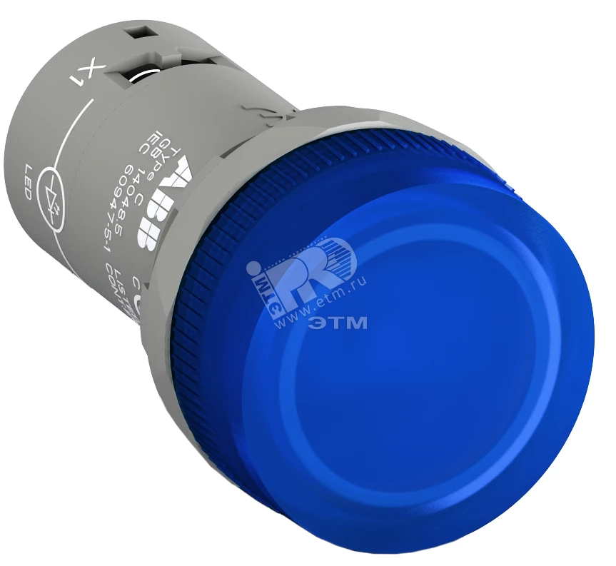 Лампа CL2-542L синяя со встроенным светодиодом 380-415В AC