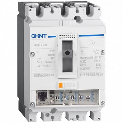 Авт. выкл. NM8N-1600Q EM 3P 1250А 70кА с электр. расцепителем, LCD, МП 230AC (R)(CHINT)