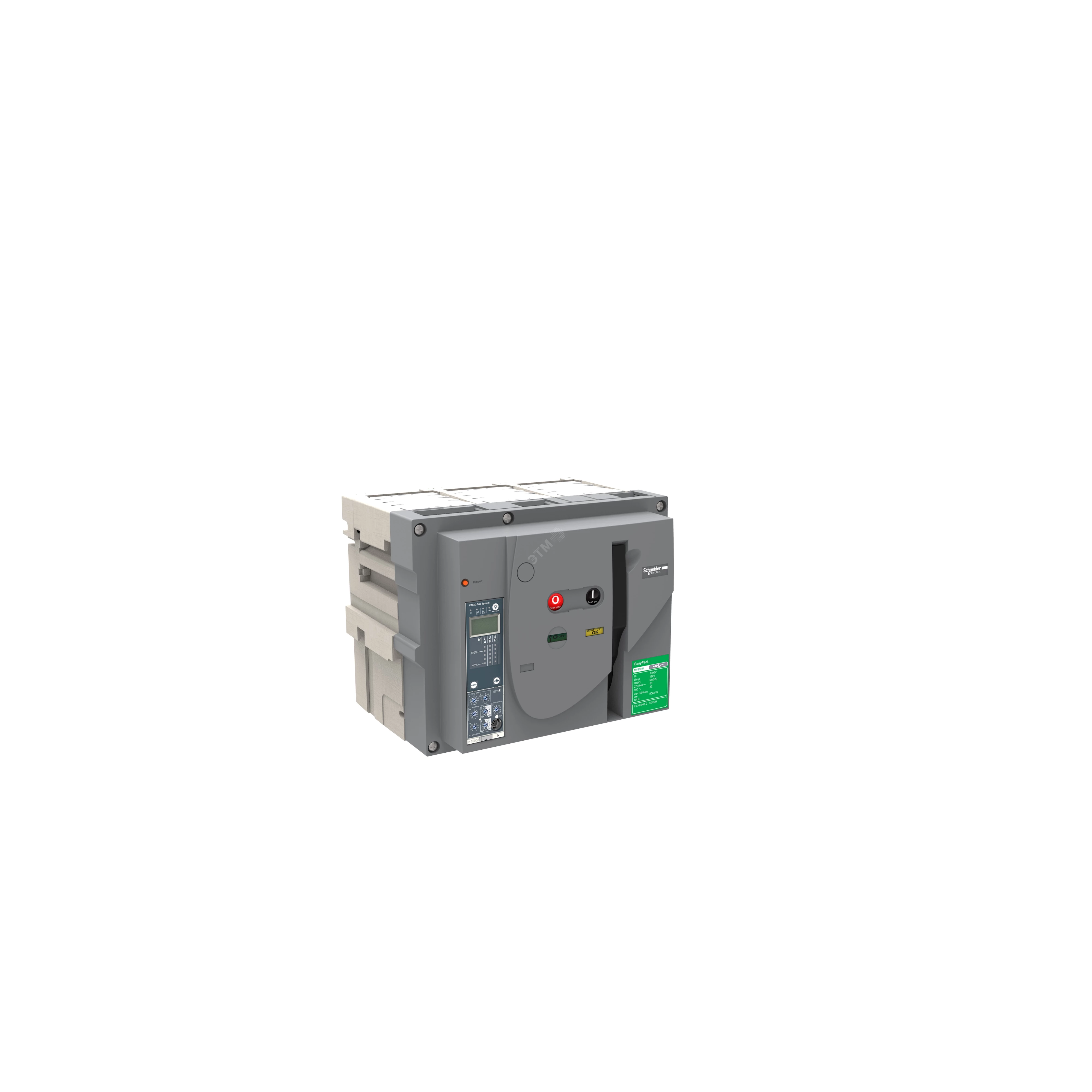 Выкл.-разъед. EasyPact MVS 1600A 3P 65кА стац. с ручн.приводом