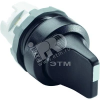 Переключатель M2SS2-10R (короткая ручка) красный 2-х позиционный без подсветки (только корпус) 90# с фиксацией