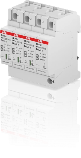 Ограничитель импульсных перенапряжений УЗИП OVR T2-T3 3N 20-440 P QS ABB 2CTB803973R1300