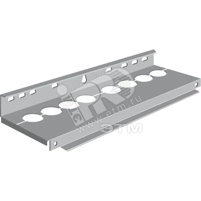 Фланец OEZXP28R, 800x230(фланец4) с круглыми отверстиями для рубильников в металлическом боксе