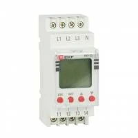 Реле контроля фаз с LCD дисплеем (с нейтралью) RKF-2S EKF PROxima