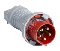 Вилка кабельная 463P9W, 63А, 3P+N+E, IP67, 9ч