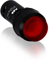 Кнопка с подсветкой CP3-13R-10 красная 220В AC/DC с выступающей клавишей без фиксации 1НО
