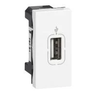 Mosaic розетка USB 1М бел